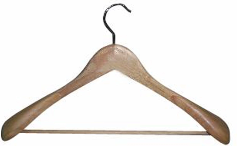 Cintre en bois pour vêtements Toro avec crochet pivotant