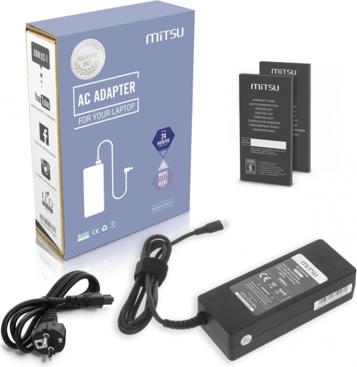 Chargeur et adaptateur secteur Mitsu 90 W USB‑C Power Delivery