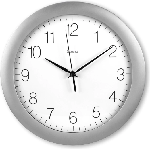 Horloge murale Hama Tenerifa DCF 30 cm argentée