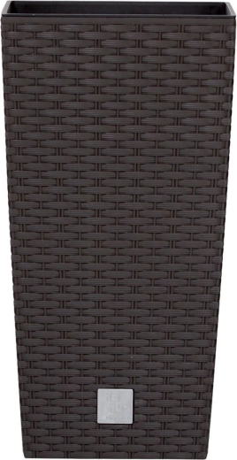 Cache-pot Rato Square avec insert 20 × 20 × 37,6 cm – ombre