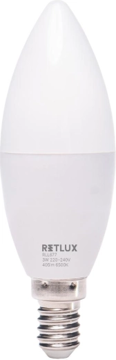 Ampoule LED Retlux flamme E14 3 W blanc lumière du jour