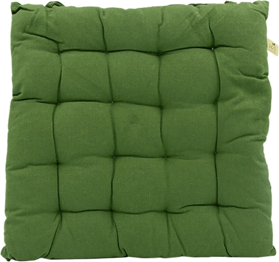 Coussin d’assise de jardin 40 × 40 × 5 cm, coton, vert menthe