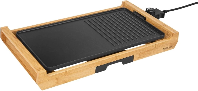 Gril électrique de table SENCOR avec cadre en bambou
