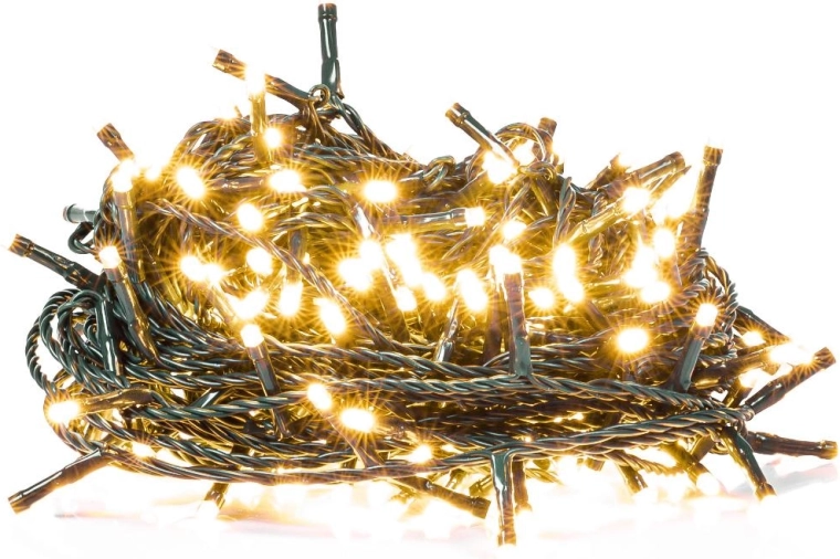 Guirlande LED de Noël Retlux connectable, 150 LED, blanc chaud, 20 m