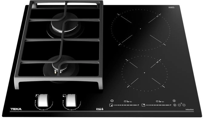 Deux technologies dans une seule table de cuisson