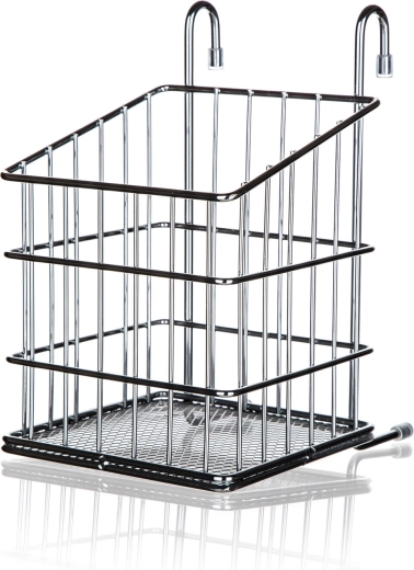 Panier suspendu pour couverts VARIELLA, chrome, 12 × 15 × 19 cm