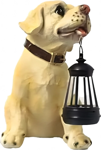 Statuette de chien réaliste comme accent design