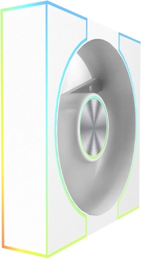 Ventilateur DarkFlash DM8 LINE avec PWM et ARGB, blanc