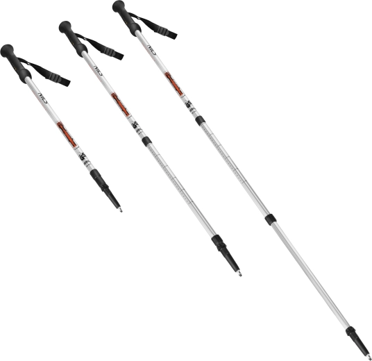Réglage télescopique de la longueur 65–135 cm