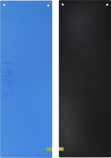 Tapis d'entraînement studio avec œillets HMS Premium MFK03 – Bleu