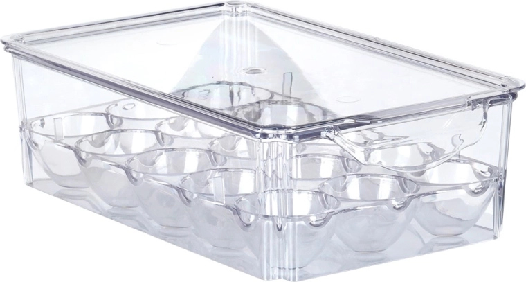 Couvercle transparent pour propreté et empilage