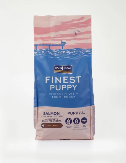 Fish4Dogs Finest petites croquettes pour chiots au saumon et patates douces 6 kg