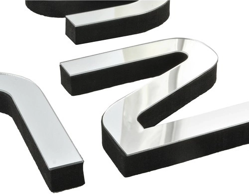 Chiffres 3D miroir élégants