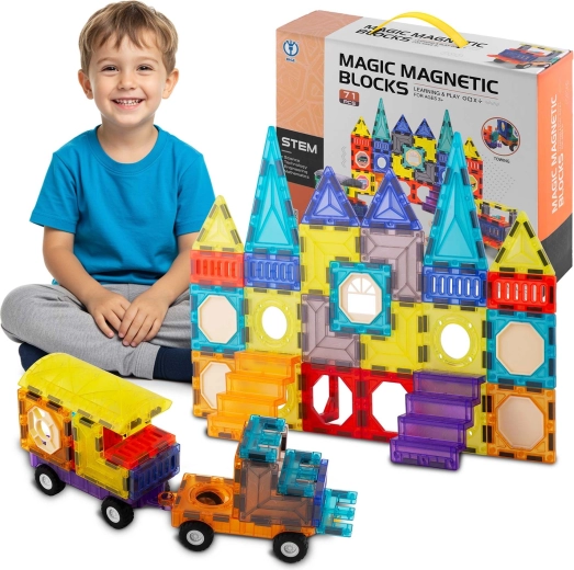 Jeu de construction magnétique Ricokids de 71 pièces