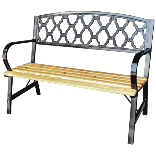 Banc de jardin Garden Line 120 cm avec dossier décoratif