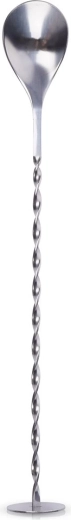Cuillère de bar pour boissons et cocktails en acier inoxydable 28 cm