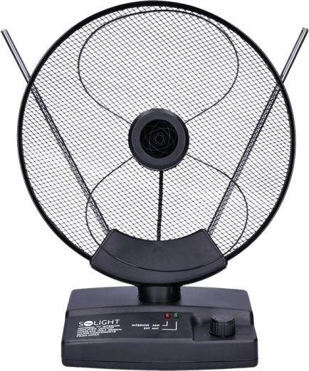 Antenne d’intérieur Solight DVB-T2/FM avec amplificateur 36 dB