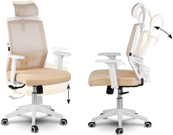 Mécanisme à bascule avec blocage et réglage de hauteur fluide