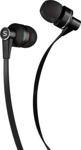 Écouteurs intra-auriculaires métalliques Sencor avec microphone – Noir