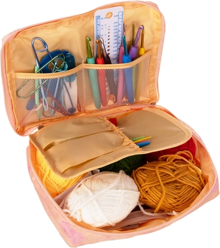 Tout bien organisé dans une housse de voyage