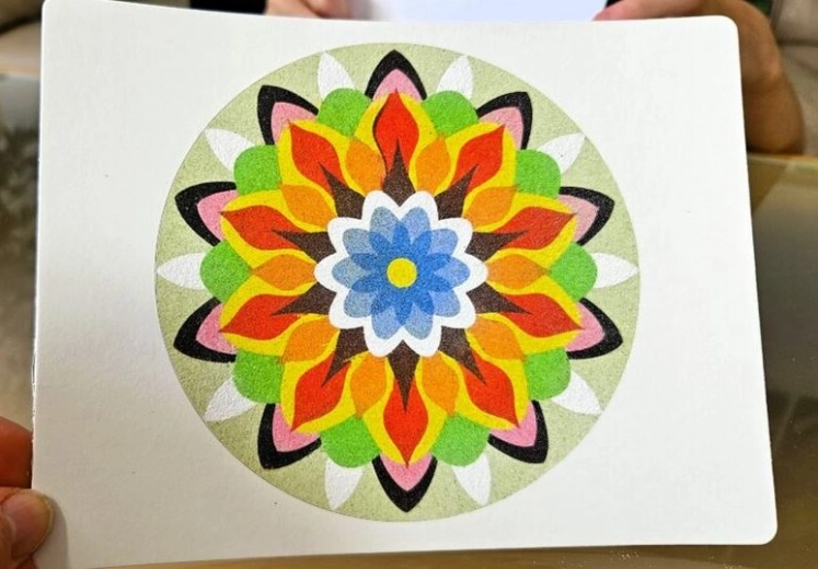 Mandala terminée, une belle décoration