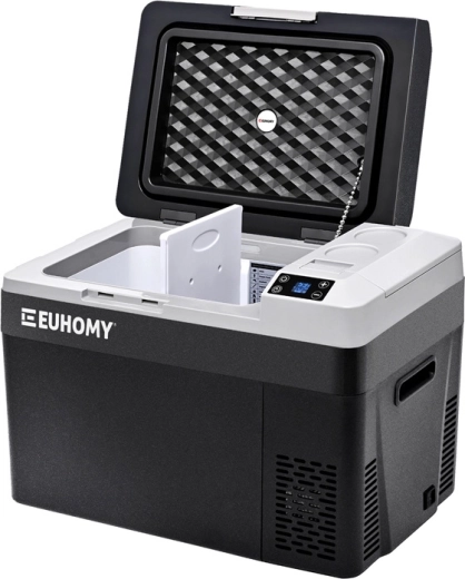 Glacière de voiture portable à compresseur Euhomy 30 l noire