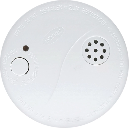 Détecteur de fumée Solight avec alarme de 85 dB, blanc, avec pile de 9 V - 1 pièce
