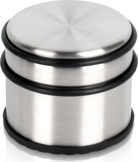 Butée de porte en acier inoxydable, argent 9,5 cm
