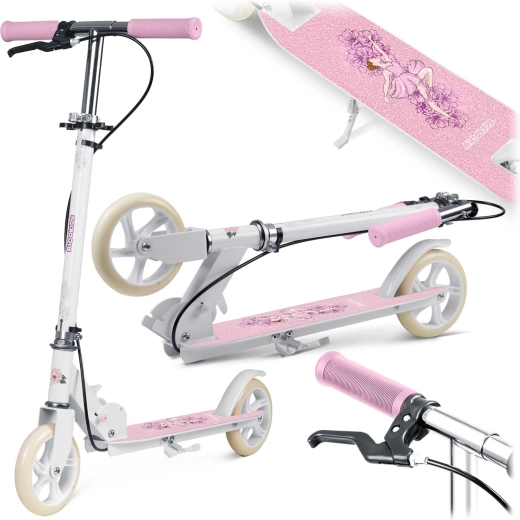 Trottinette pliable pour enfants RICOKIDS Kodi ballerine, roues 145 mm, frein à main et frein arrière