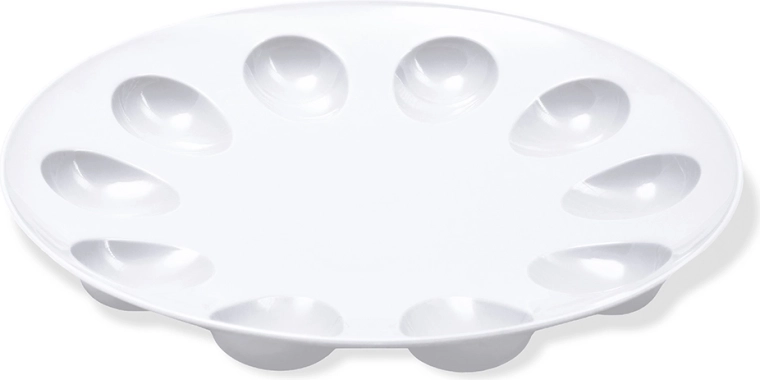 Assiette à œufs Bąble 23 cm blanche