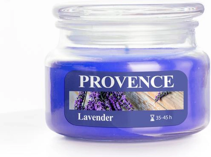 Bougie parfumée en verre Provence lavande 45 heures