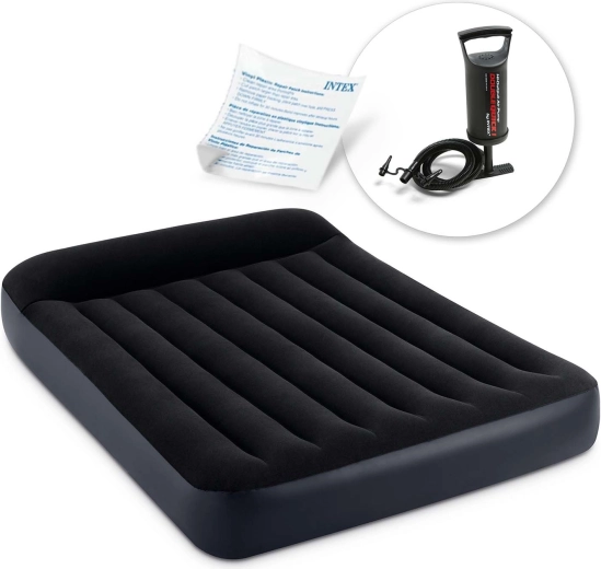 Matelas gonflable Intex avec pompe manuelle 191 × 137 × 25 cm