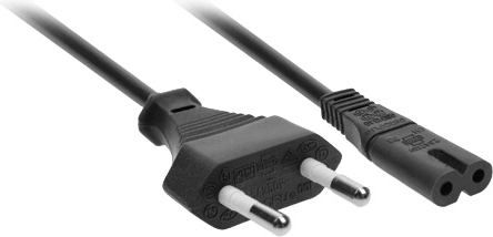 Câble d’alimentation Solight 2 broches (en huit) 230 V, 2,5 A, 2 m