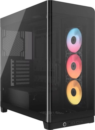 Boîtier PC mid‑tower avec vitre panoramique 4500X RS‑R ARGB, noir