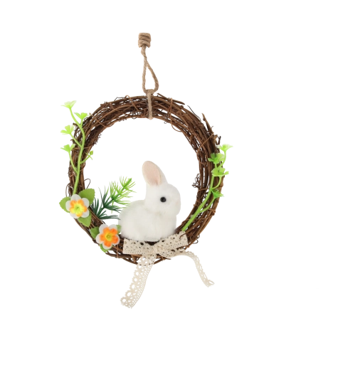 Adorable lapin comme point focal de la décoration