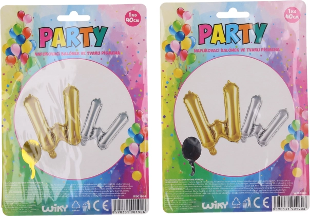 Ballon gonflable en forme de lettre W