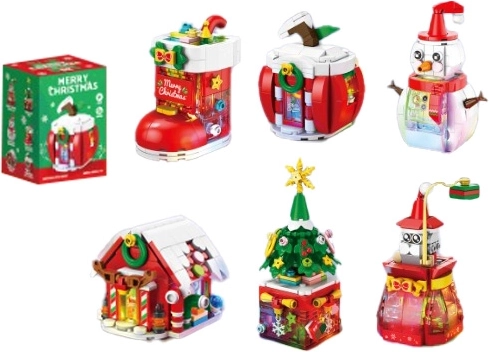 Kit de construction décoration de Noël avec son et lumière - 1 pièce