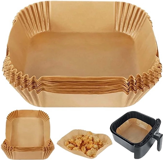 Moule en papier pour friteuse à air chaud 16 × 16 × 4,5 cm (50 pcs)