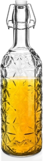 Bouteille en verre avec clip 750 ml