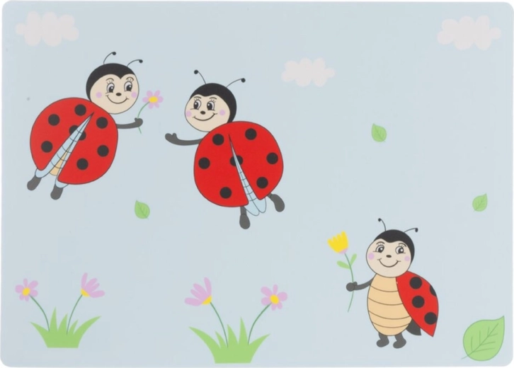 Set de table en plastique pour enfants Coccinelle 35 × 25 cm