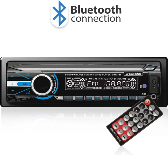 Autoradio CARGUARD avec Bluetooth, USB et radio FM