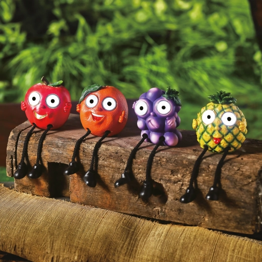 Fruit solaire avec petites jambes et éclairage LED - 1 pièce