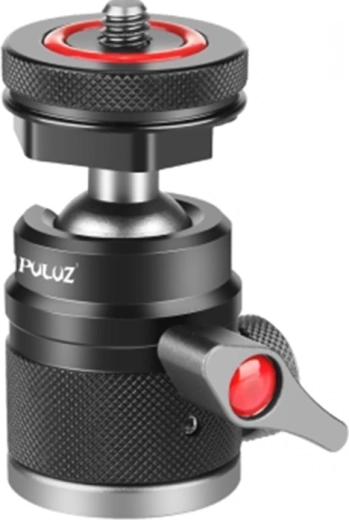 Tête à rotule PULUZ en alliage d’aluminium avec support pour sabot froid - 1 pièce