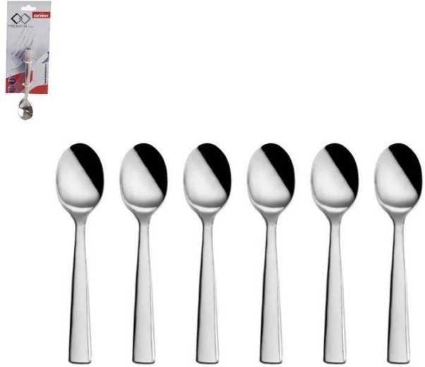 Set de 6 cuillères à espresso en acier inoxydable