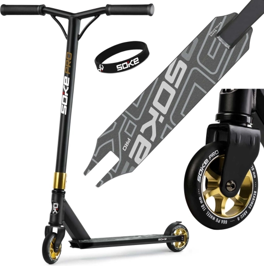 Trottinette freestyle Soke PRO gold