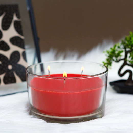 Bougie parfumée fraise et crème 350 g