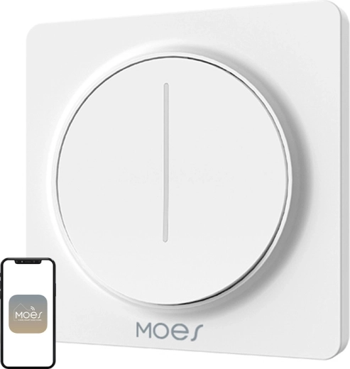 Variateur de lumière tactile Moes ZigBee blanc - 1 pièce