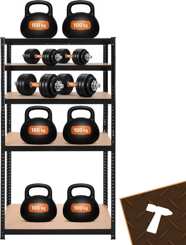 Charge 200 kg par étagère et renforts supplémentaires