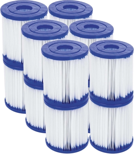 Jeu de filtres pour pompe de filtration de piscine Type I (12 pcs) BESTWAY