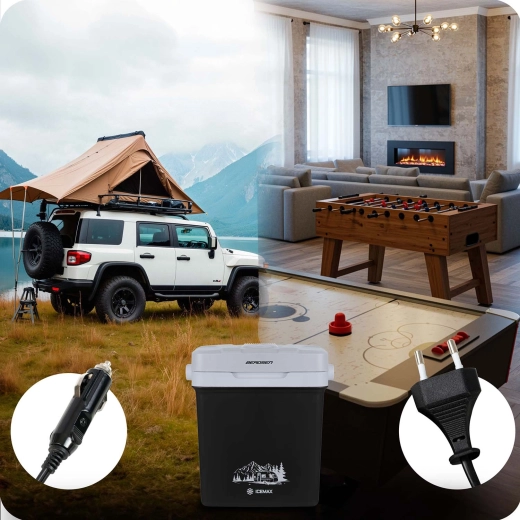 Alimentation double 12 V et 230 V